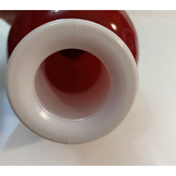 Vintage Avon Red Glass Vase Spring Bouquet Jade Blossom Fragranced - Picture 6 of 10